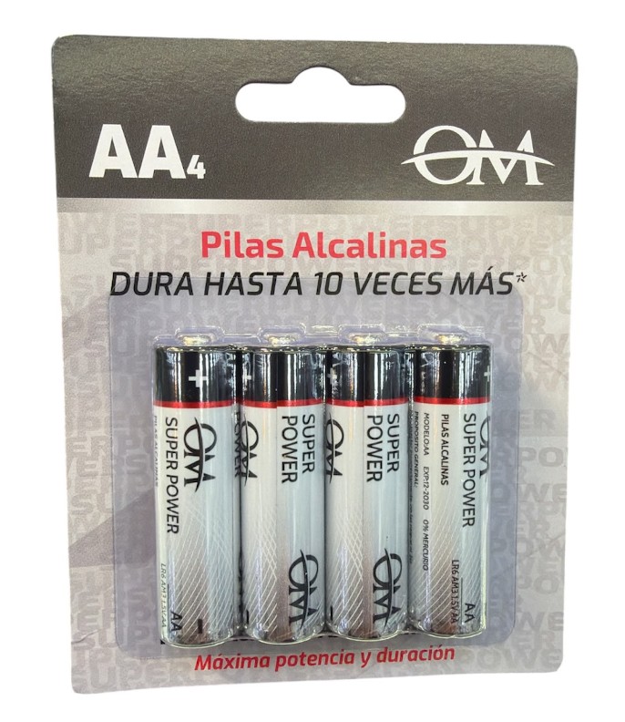 PILAS OM AA ALCALINA X4