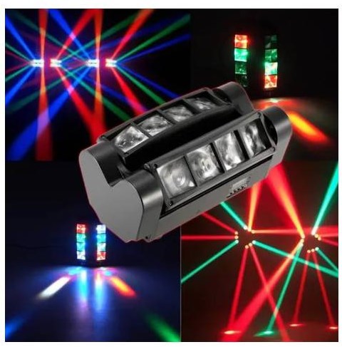 LUCES SPIDER LED DJ PROGRAMABLE