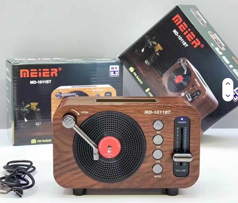 RADIO VINTAGE RECARGABLE AM-FM-BLUETOOTH-TF CARD
