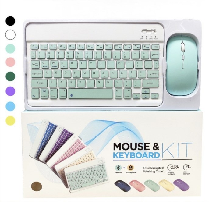 TECLADO Y MOUSE INALAMBRICO COLOR