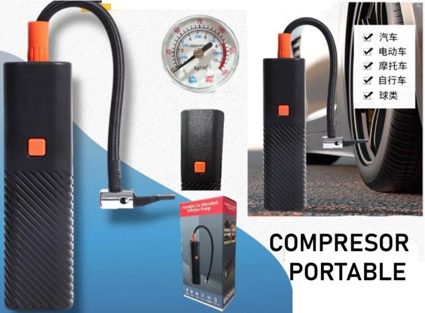 COMPRESOR AIRE 12v RELOJ AGUJA