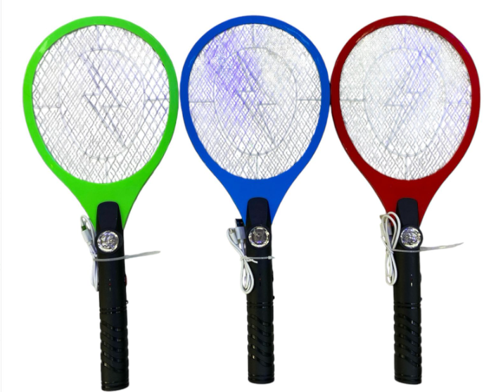 RAQUETA MATA MOSCAS MKT-4460 LINTERNA RECARGABLE