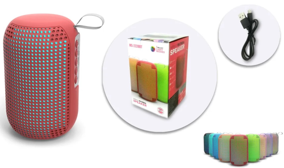 PARLANTE 2 PULG PORTATIL LUCES