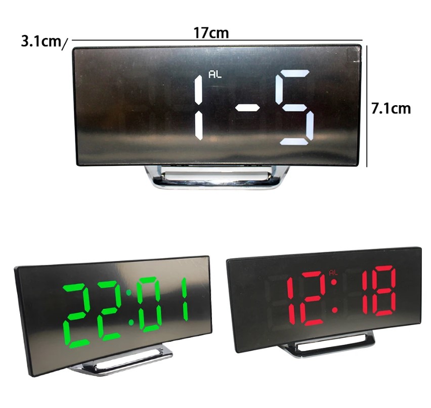 RELOJ DIGITAL LEDS COLOR EC-100