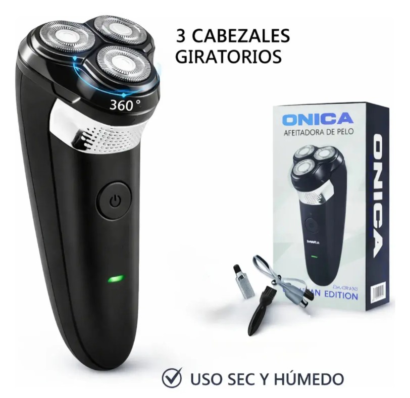AFEITADORA ONICA 3 CABEZAS RECARGABLE
