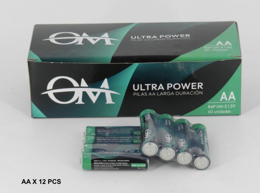 PILAS OM AA (60PCS)