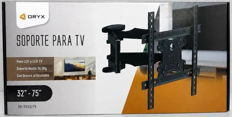 SOPORTE TV DOBLE BRAZO 32 A 75 PULGADAS