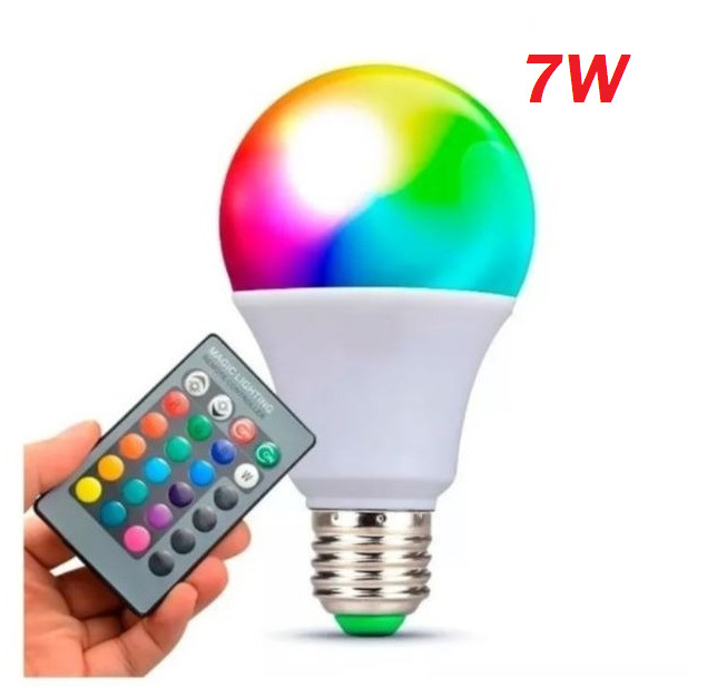 FOCO RGB 7W C/CONTROL LT-7 REMOTO
