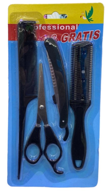 KIT PELUQUERIA BLISTER X 4 PCS