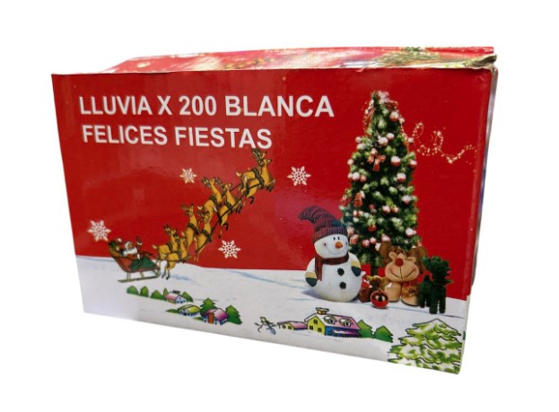 LUCES NAVIDAD LLUVIA X200 LED BLANCA FRIA