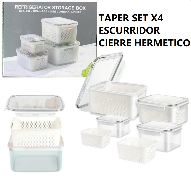 TAPER SET X4 CON ESCURRIDORES !
