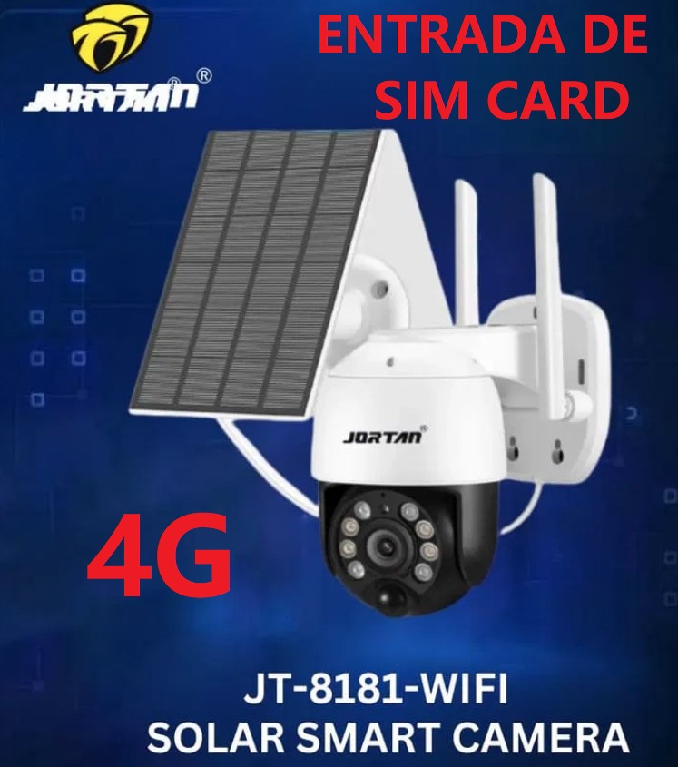 CAMARA JORTAN SOLAR CHIP 4G DOMO EXT-INT