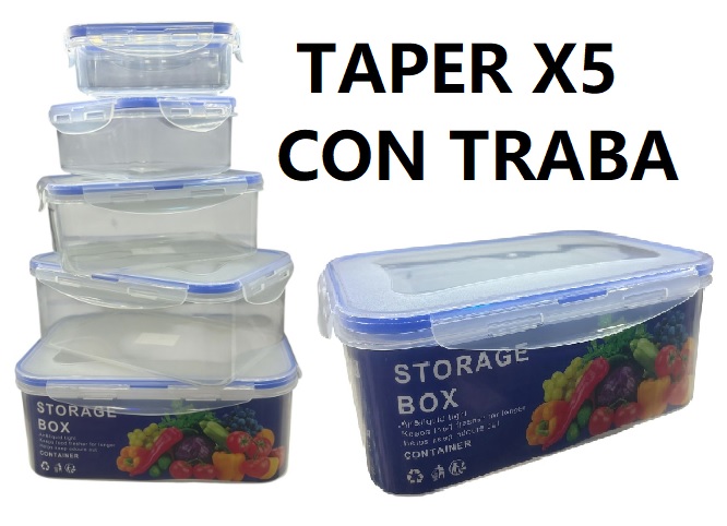 TAPER SET X5 CIERRE HERMETICO APILABLE !