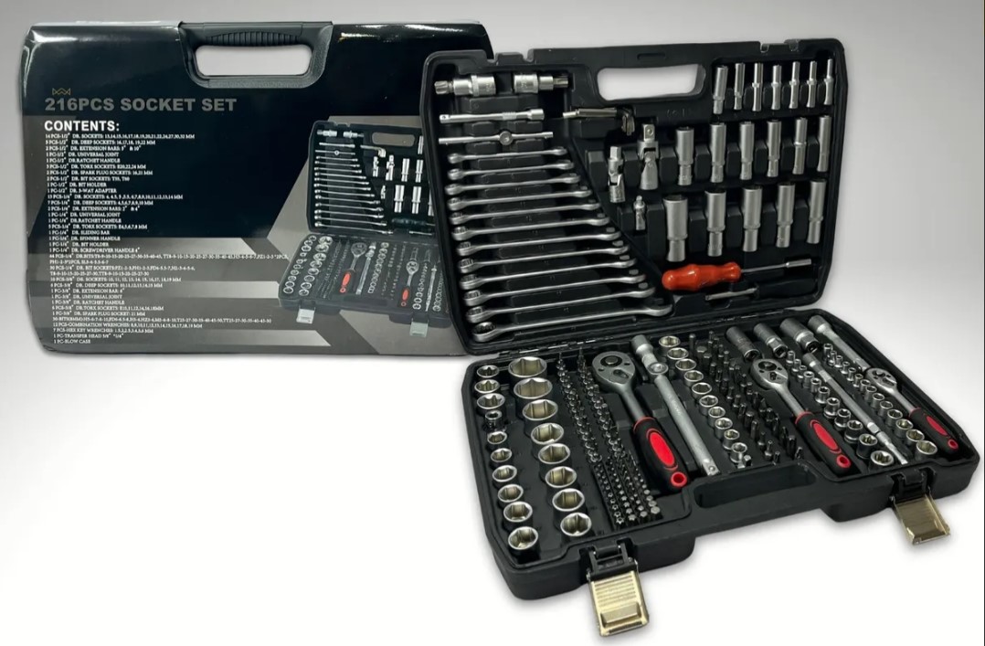 LLAVE TUBO 216PCS VALIJA