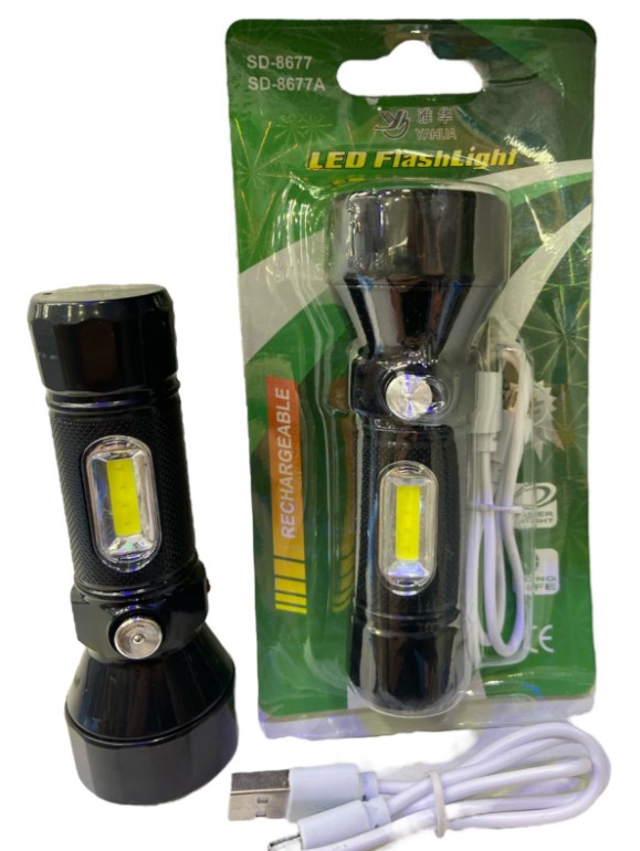 LINTERNA LED 2 FUNC RECARGABLE