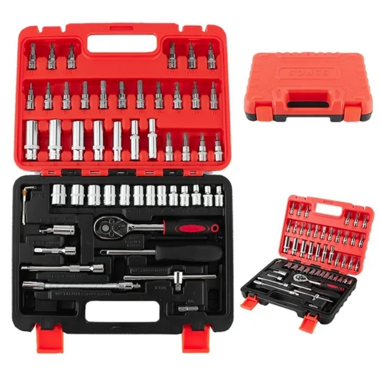 LLAVE TUBO 53PCS VALIJA CRV1053