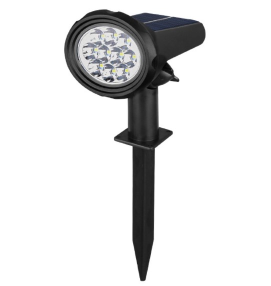 LUZ ESTACA SOLAR X2PCS GRANDE RECARGABLE !