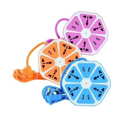 ALARGUE REDONDO 4 USB CAJA