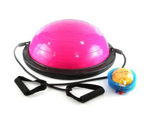 MEDIA ESFERA 58CM + BANDAS ELASTICAS + INFLADOR -