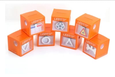Luz Bici Caja Naranja