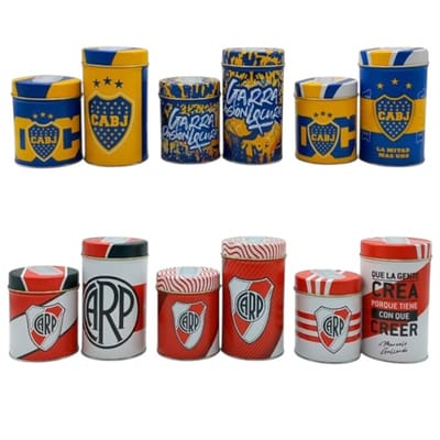 LATAS YERBERA Y AZUCARERA LINEA FUTBOL