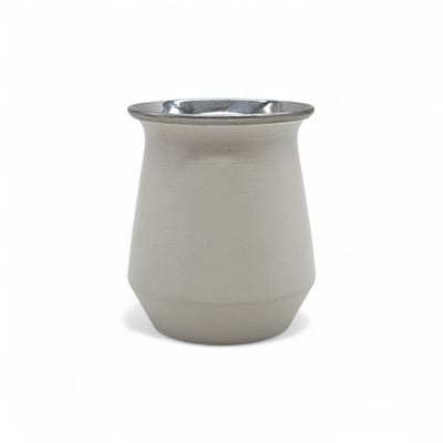 MATE ACERO COLOR BLANCO