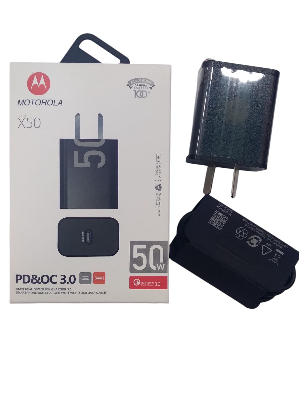 CARGADOR MOTOROLA TIPO C 50W