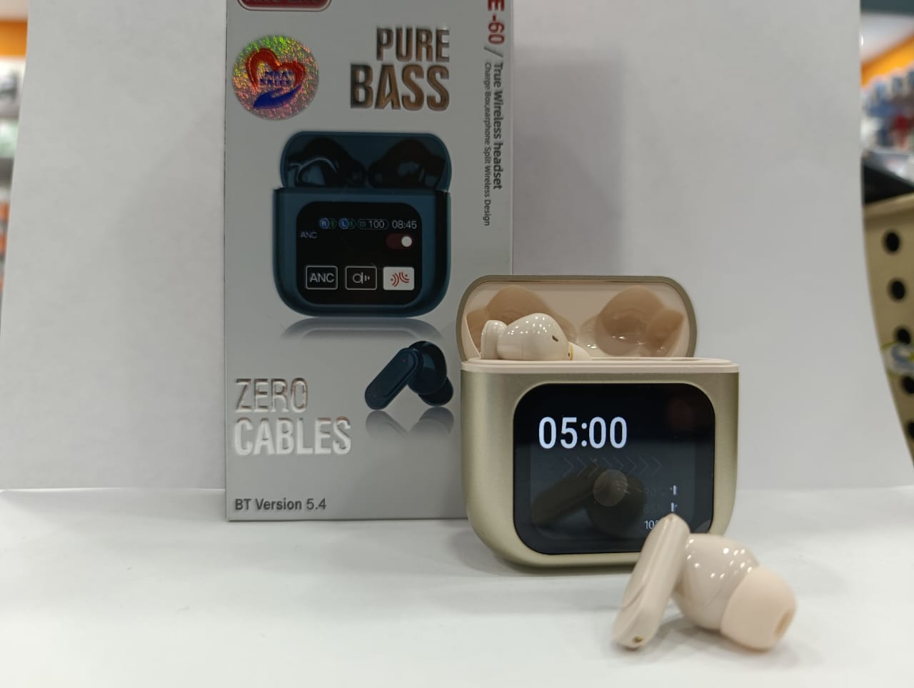 AURICULAR BLUETOOTH PURE BASS CON PANTALLA