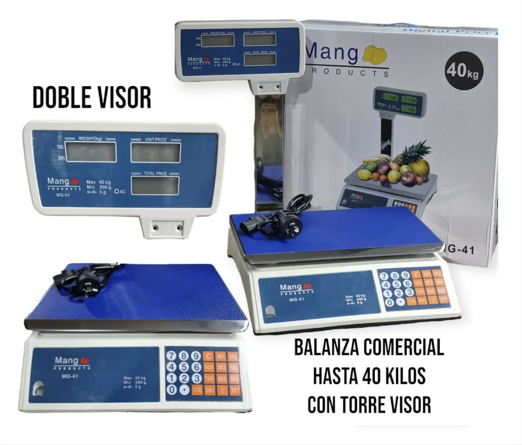 BALANZA DE COMERCIO CON MASTIL 40KG