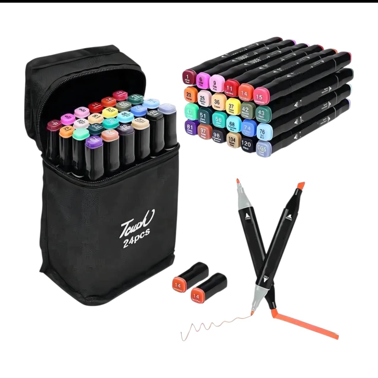 SET DE MARCADORES X 24 UNIDADES