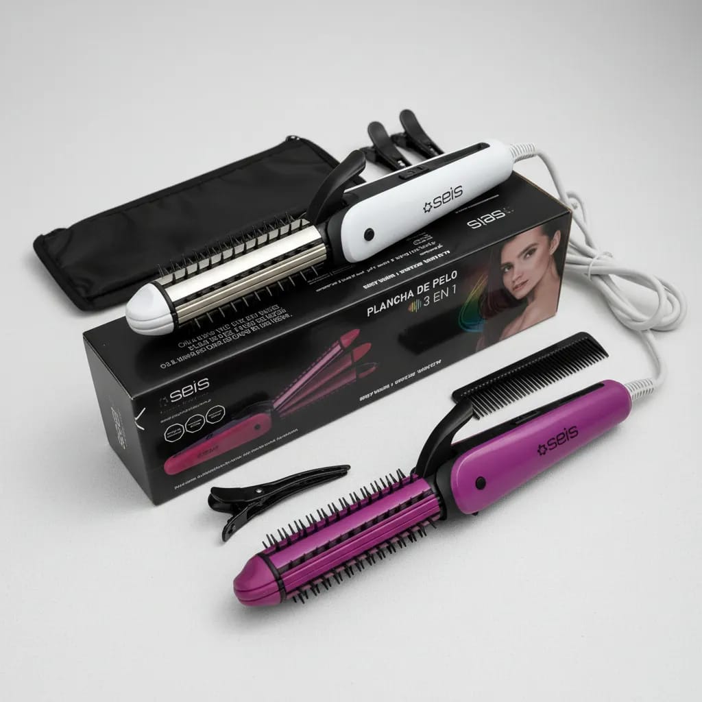 PLANCHA DE PELO 3 EN 1 SEIS
