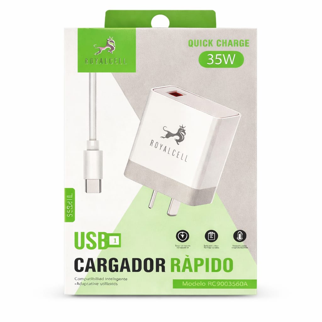 CARGADOR ROYALCELL TIPO C 35W
