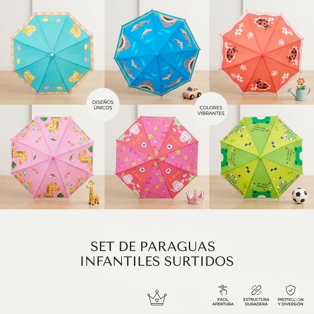 PARAGUA INFANTIL 5 DISEÑOS