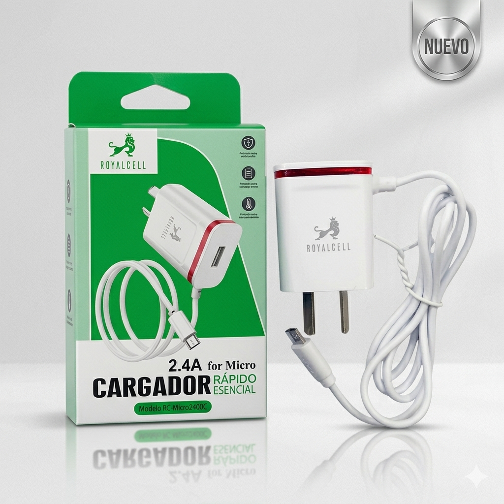 CARGADOR ROYALCELL V8 2.4A