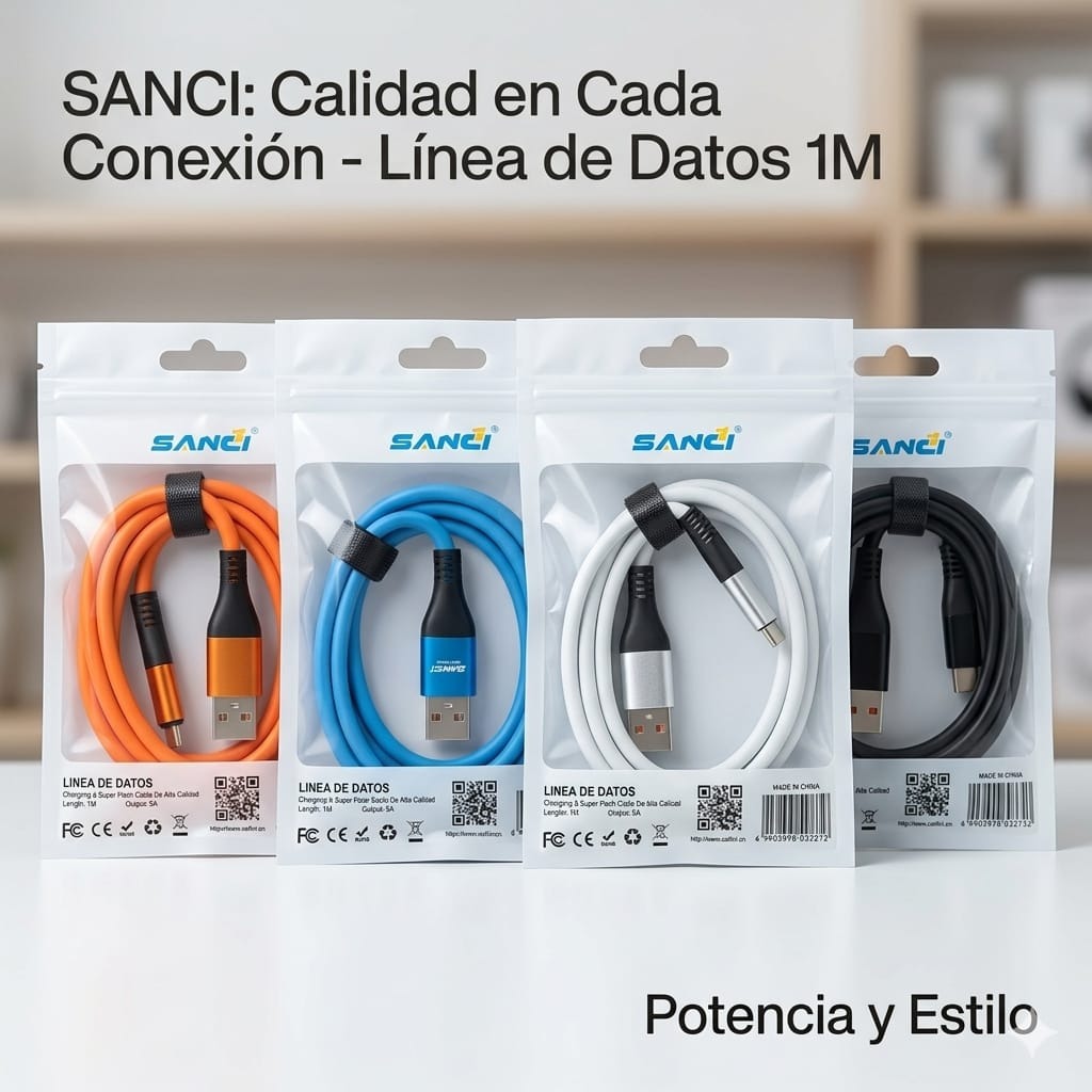 CABLE TIPO C SANCI 4.8A REFORZADO
