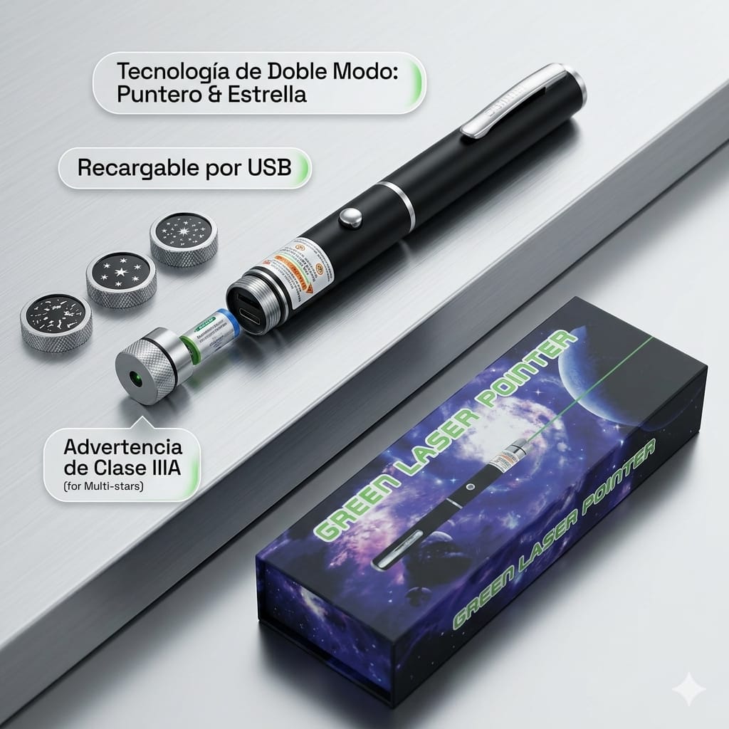 PUNTERO LASER A PILA