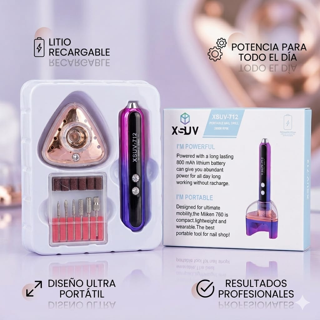 TORNO DE UÑAS RECARGABLE XSUV-712