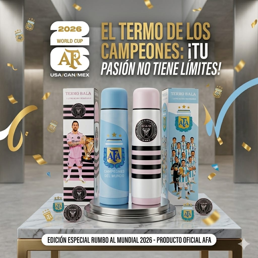 TERMO BALA DISEÑO INTER Y AFA 1LT