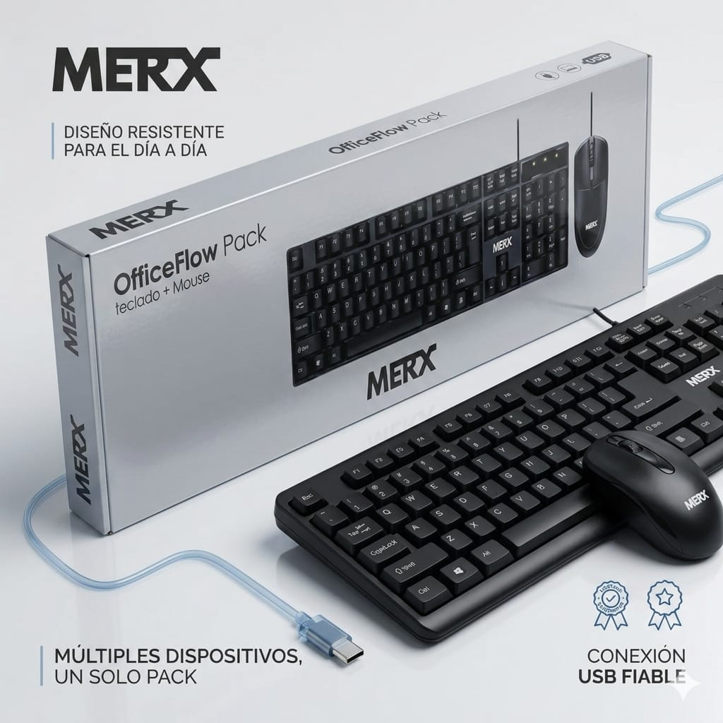 COMBO TECLADO Y MOUSE MERX