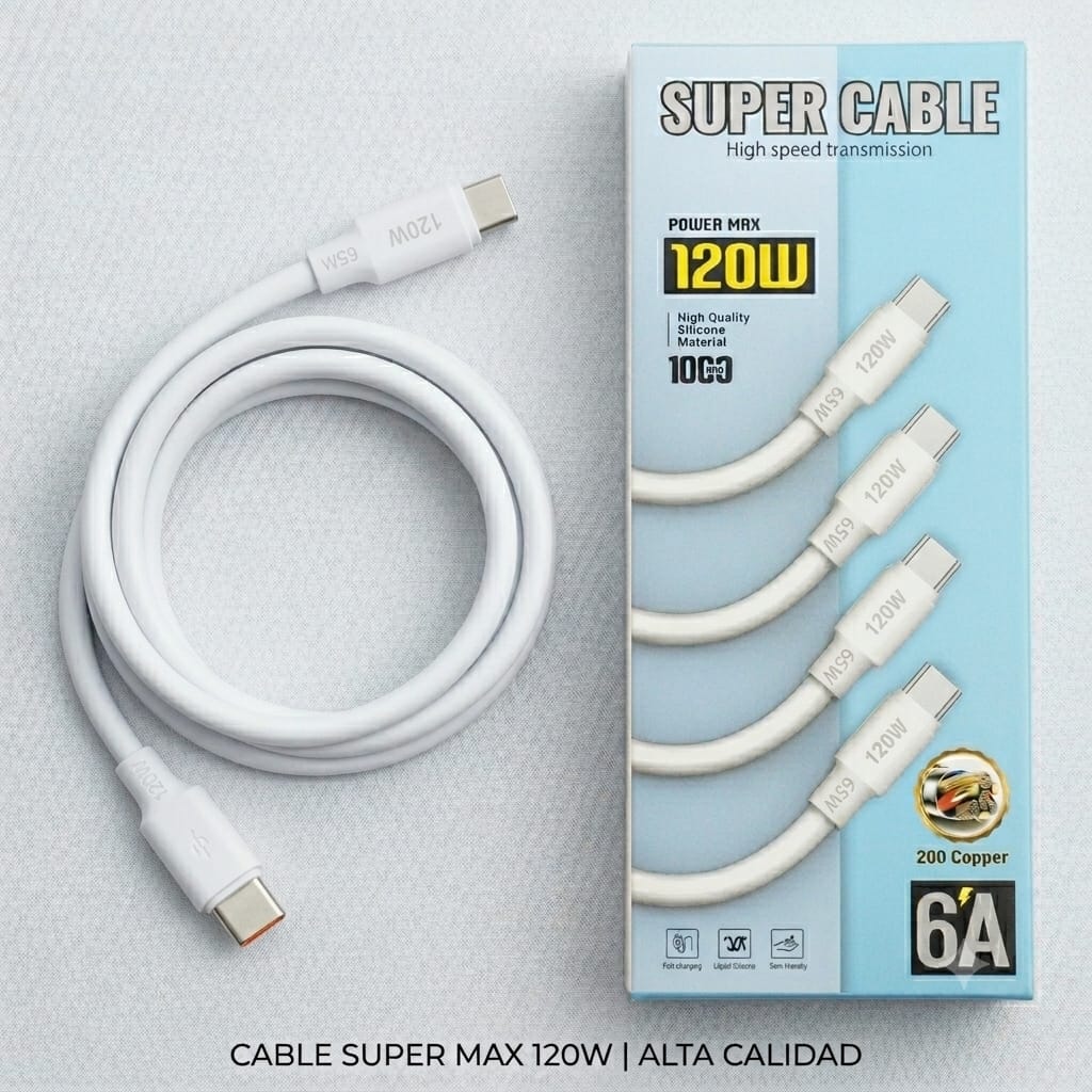 SUPER CABLE 120W TIPO C