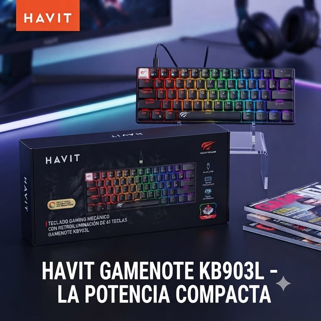 TECLADO MECÁNICO HAVIT 60% KB903L