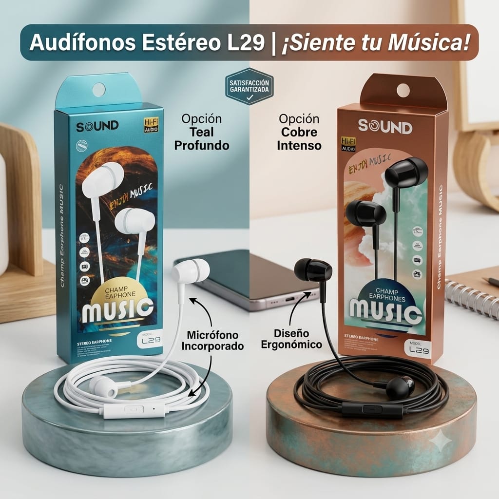 AURICULAR DE CABLE ESTÉREO L29