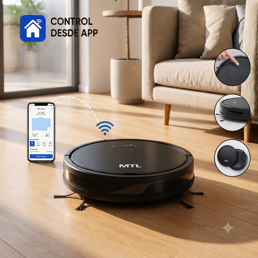 ASPIRADORA ROBOT C/CONTROL DESDE APP