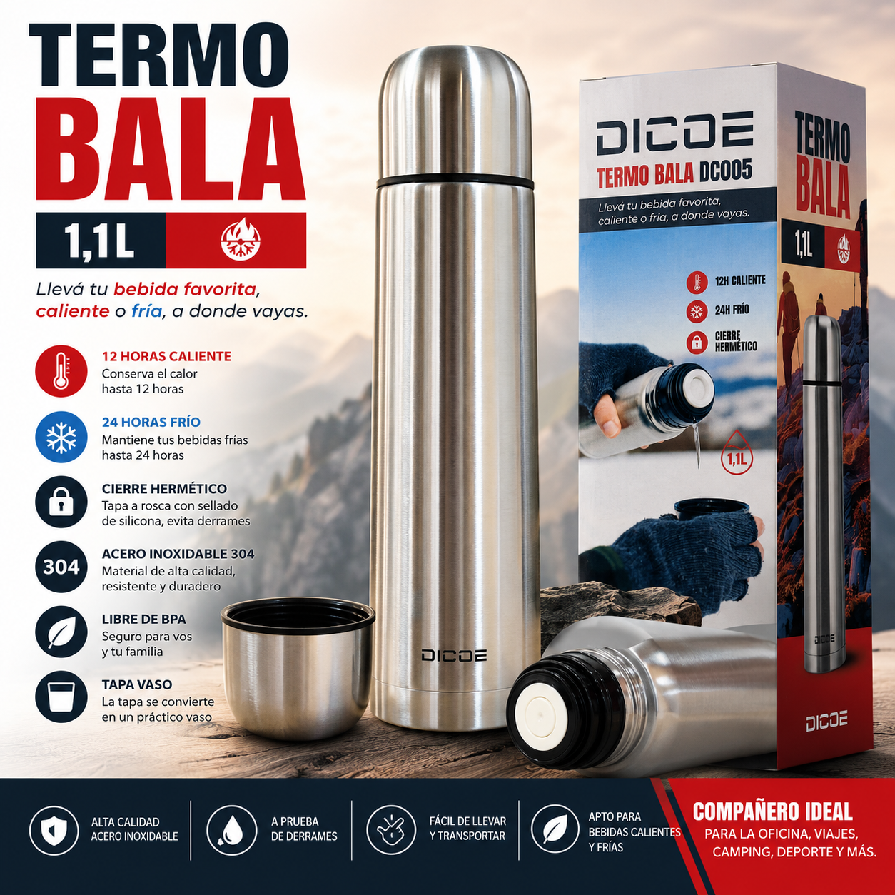 TERMO BALA 1,L