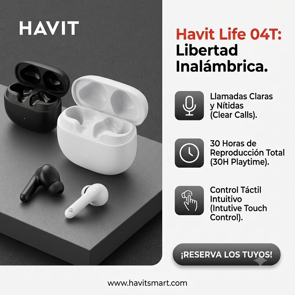 AURICULAR HAVIT BT LIFE 04T