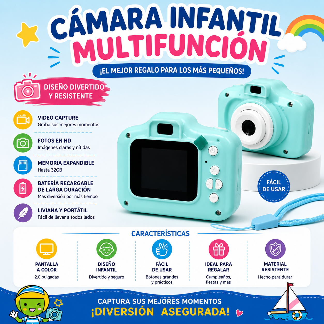 CAMARA INFANTIL MULTIFUNCION