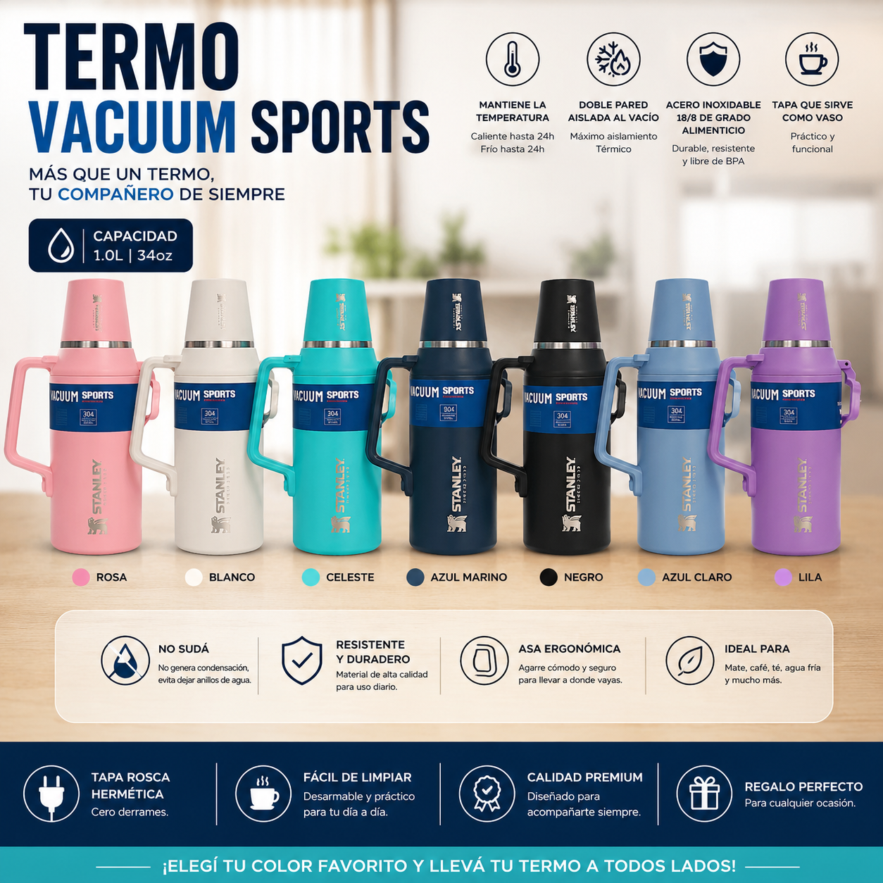 TERMO STANLEY 1L