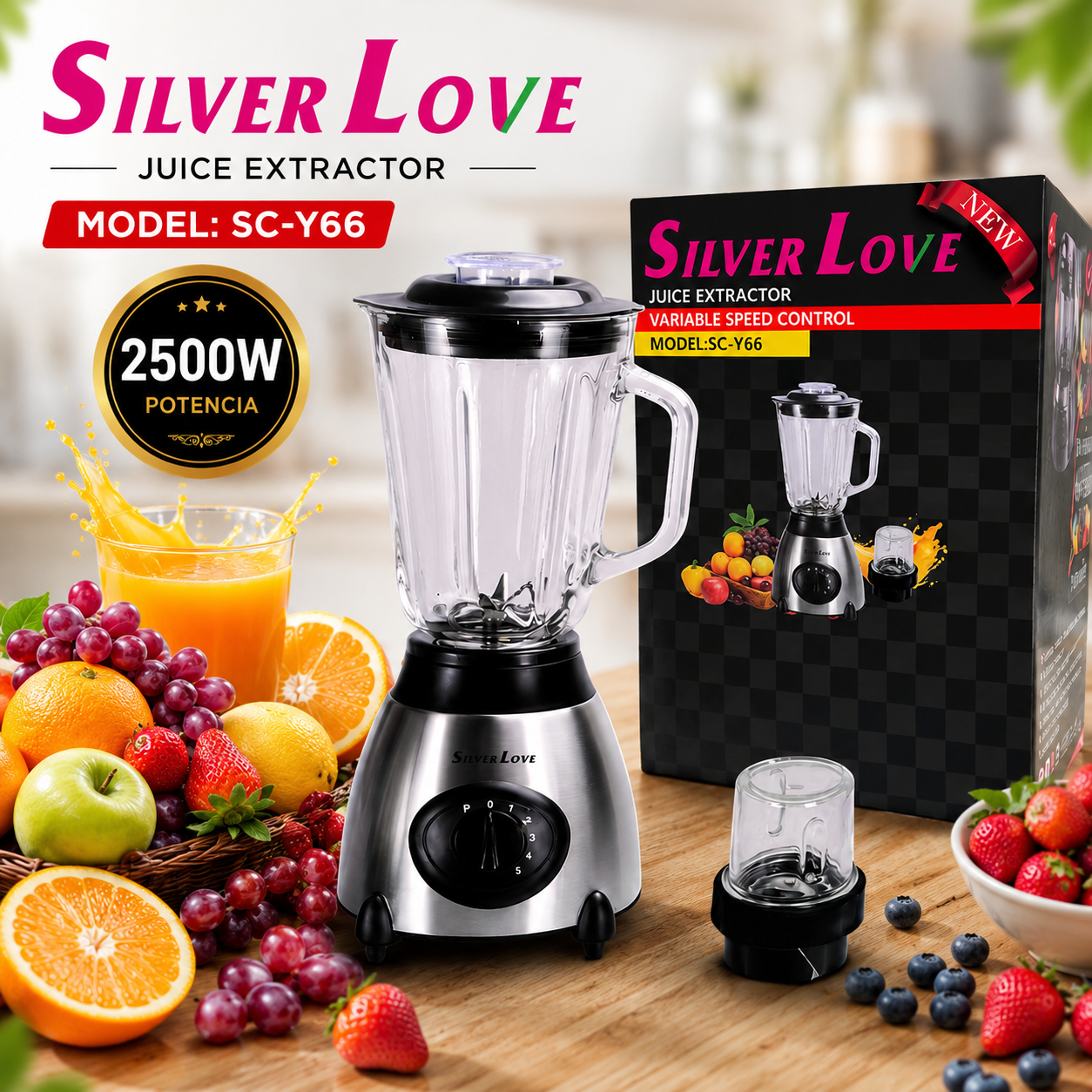 LICUADORA SILVER LOVE