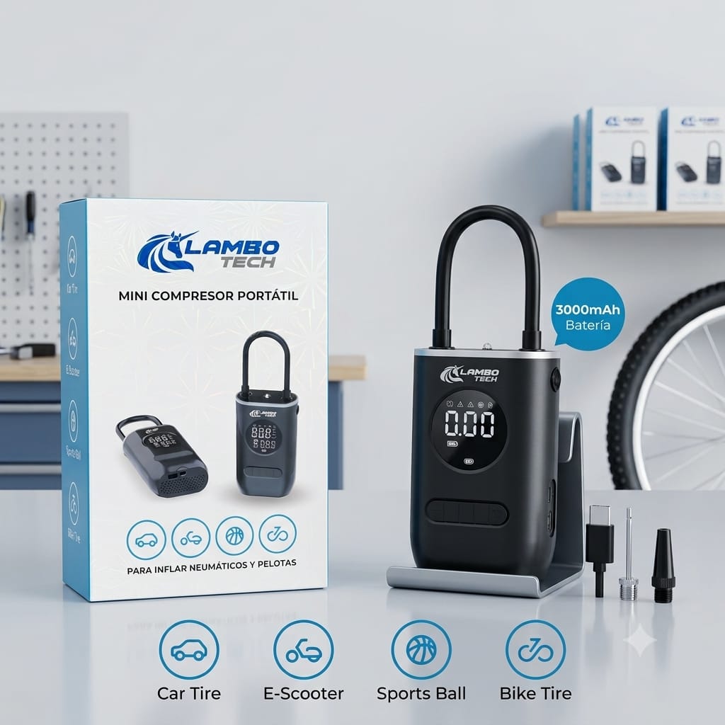 MINI COMPRESOR PORTÁTIL LAMBOTECH