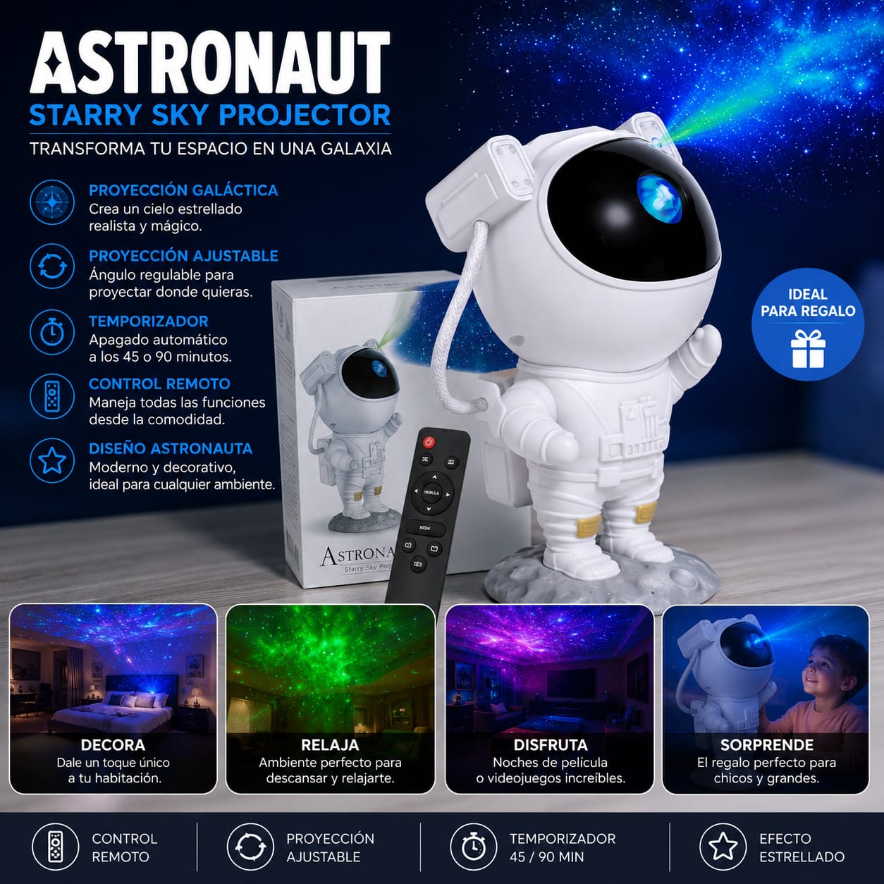 PROYECTOR ASTRONAUTA